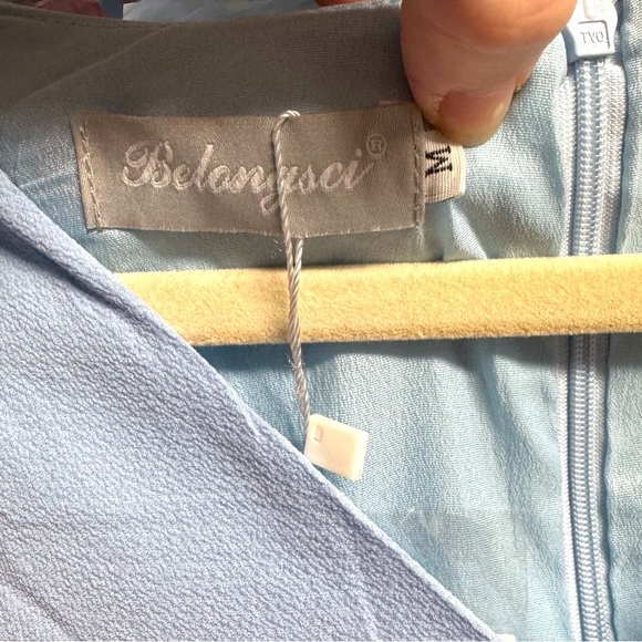 Twirl & Stun: The Perfect Summer Shift Dress! 🌟👗 NWT, Pale Blue, Size Medium - Picture 6 of 14